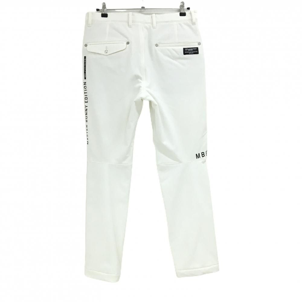新品】マスターバニー パンツ 白 裏起毛 メンズ 4(M) ゴルフウェア