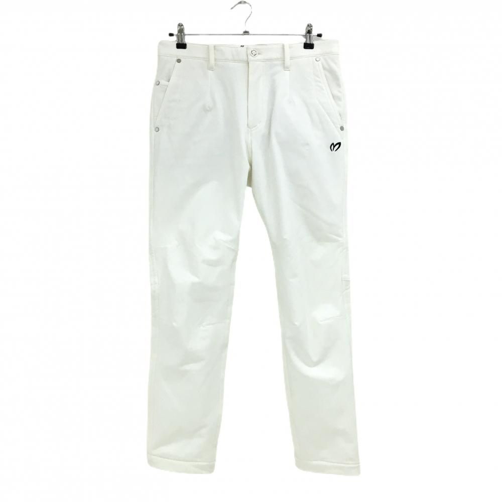 現行モデル　マスターバニー　パンツ　M〜L相当　白　ホワイト　4 ドライ　美品 新品】マスターバニー パンツ 白 裏起毛 メンズ 4(M) ゴルフウェア