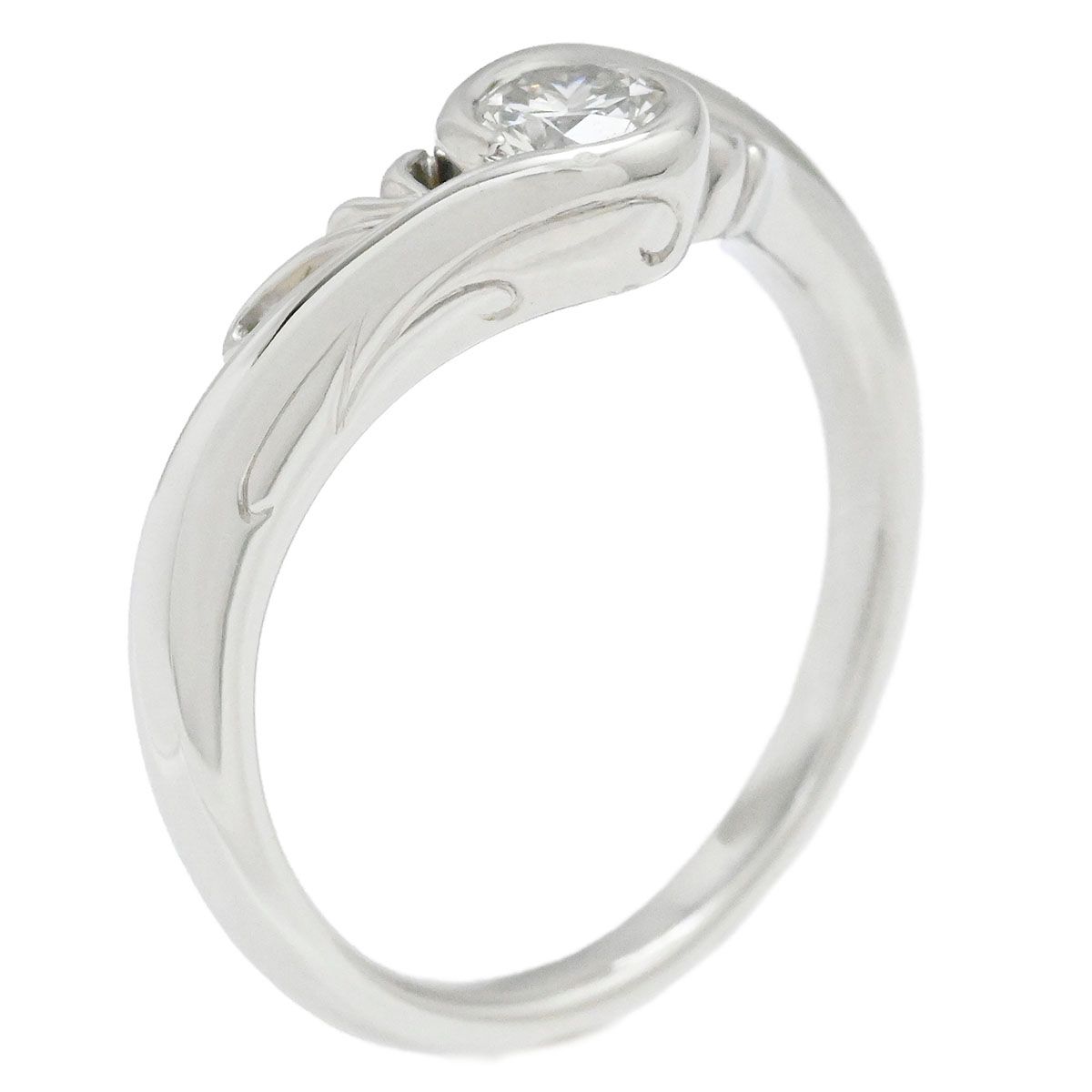 K.UNO ケイウノ PT900 プラチナ ダイヤ0.304ct リング サイズ9号