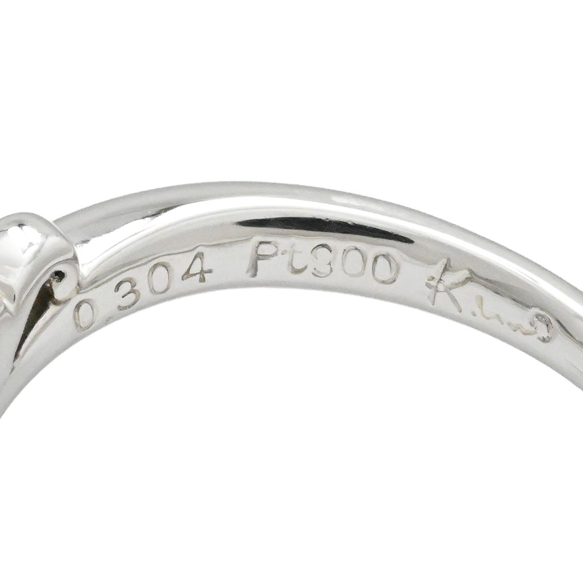 K.UNO ケイウノ PT900 プラチナ ダイヤ0.304ct リング サイズ9号 