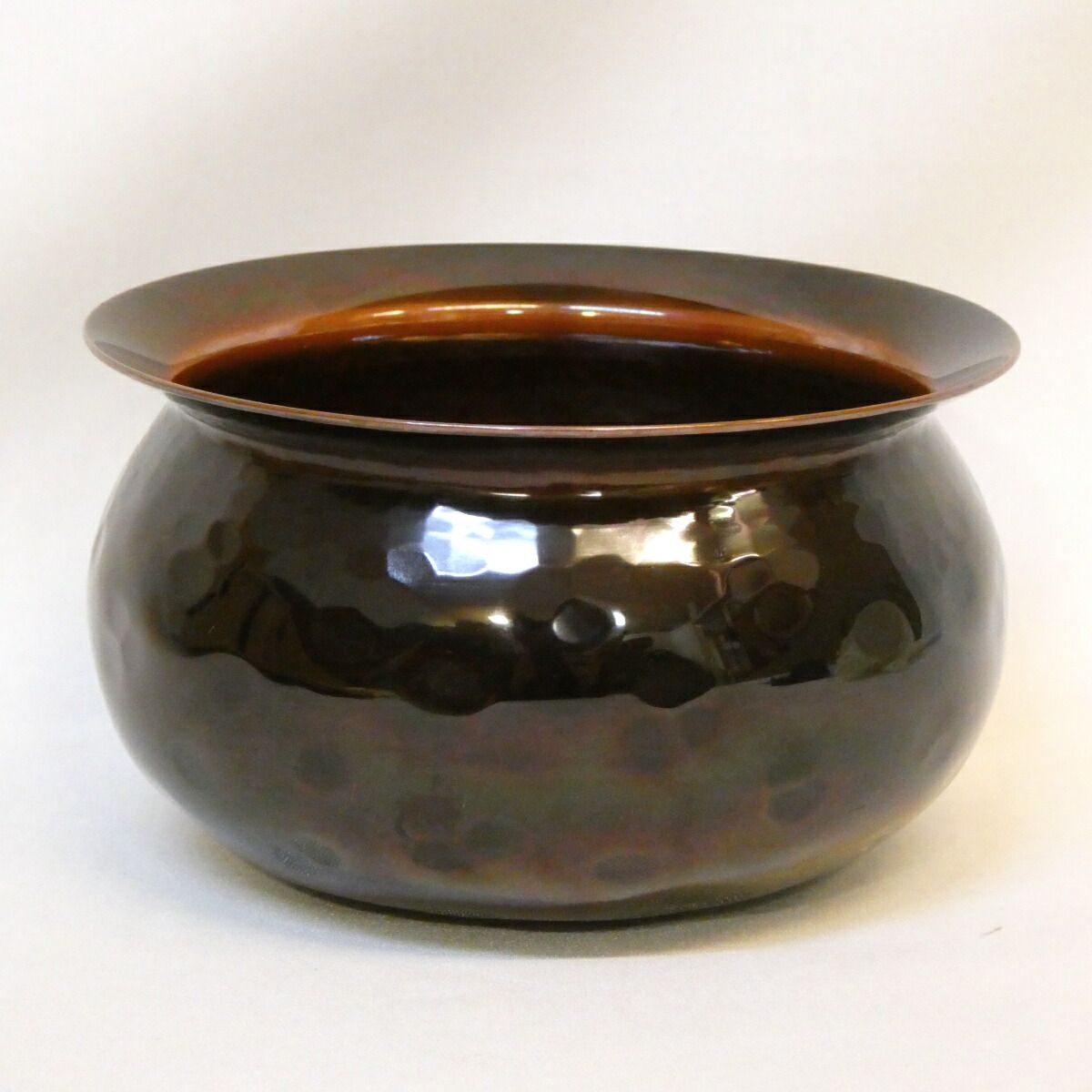 千家十職錺師】十一代 中川浄益作 不審庵伝来写 エフゴ建水 唐銅 餌畚