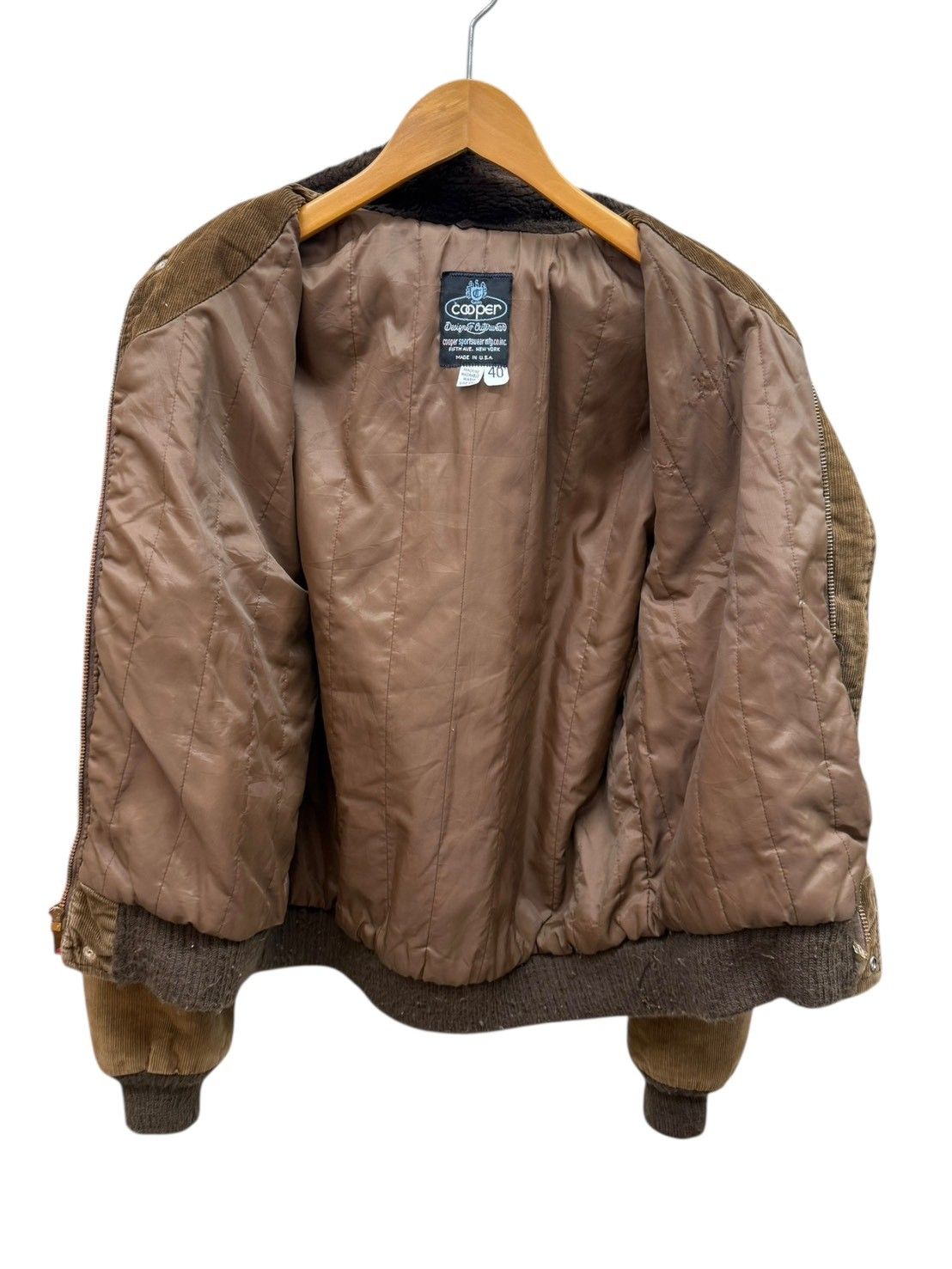 COOPER (クーパー) コーデュロイボアジャケット G-1型 中綿 TALON