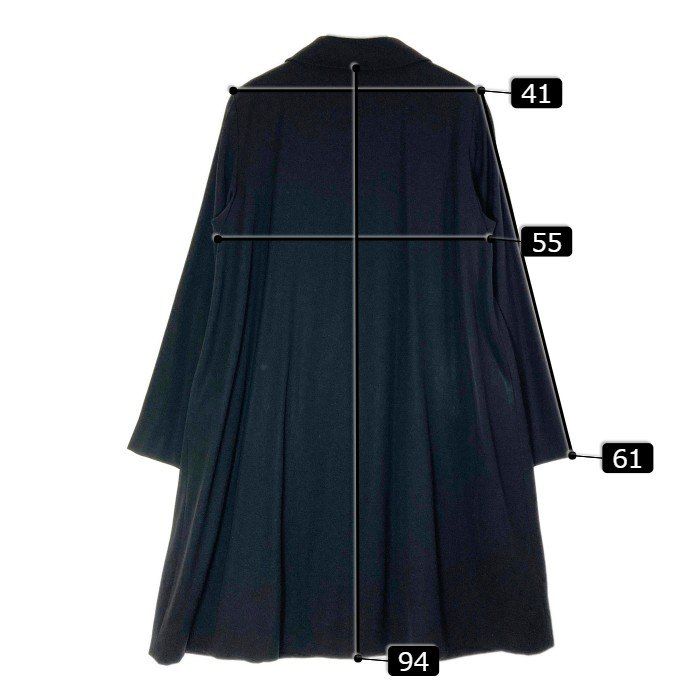 アニエスベー ウール ハーフコート ブラック vintage Popular] Agnes B. Half Coat Coat Angora, Wool Black | eBay