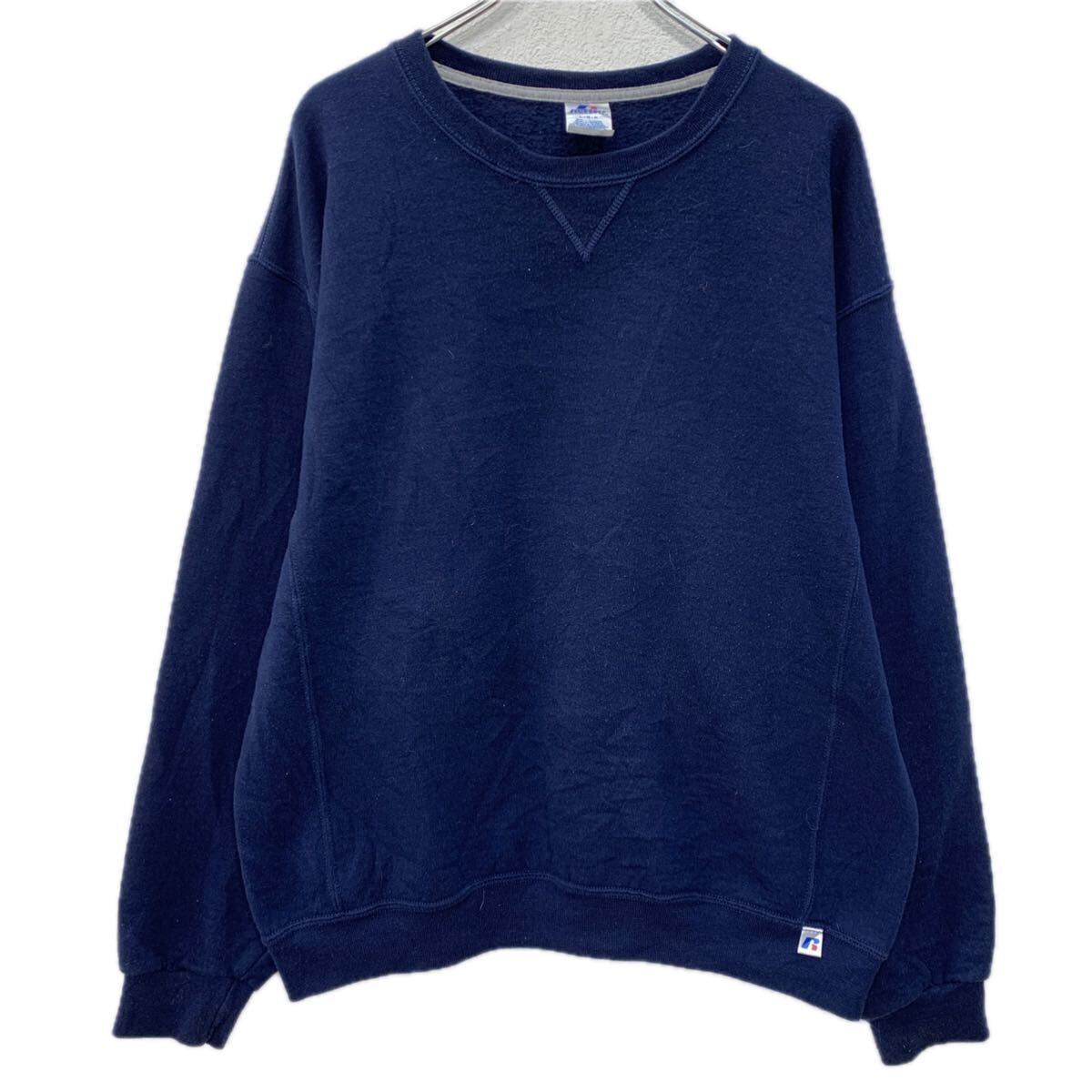   トレーナー L ネイビー RUSSELL ATHLETIC ロゴスウェット トレーナー L ネイビー ラッセル