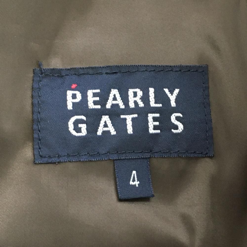 超美品】パーリーゲイツ パンツ ライトベージュ×ボルドー 千鳥格子