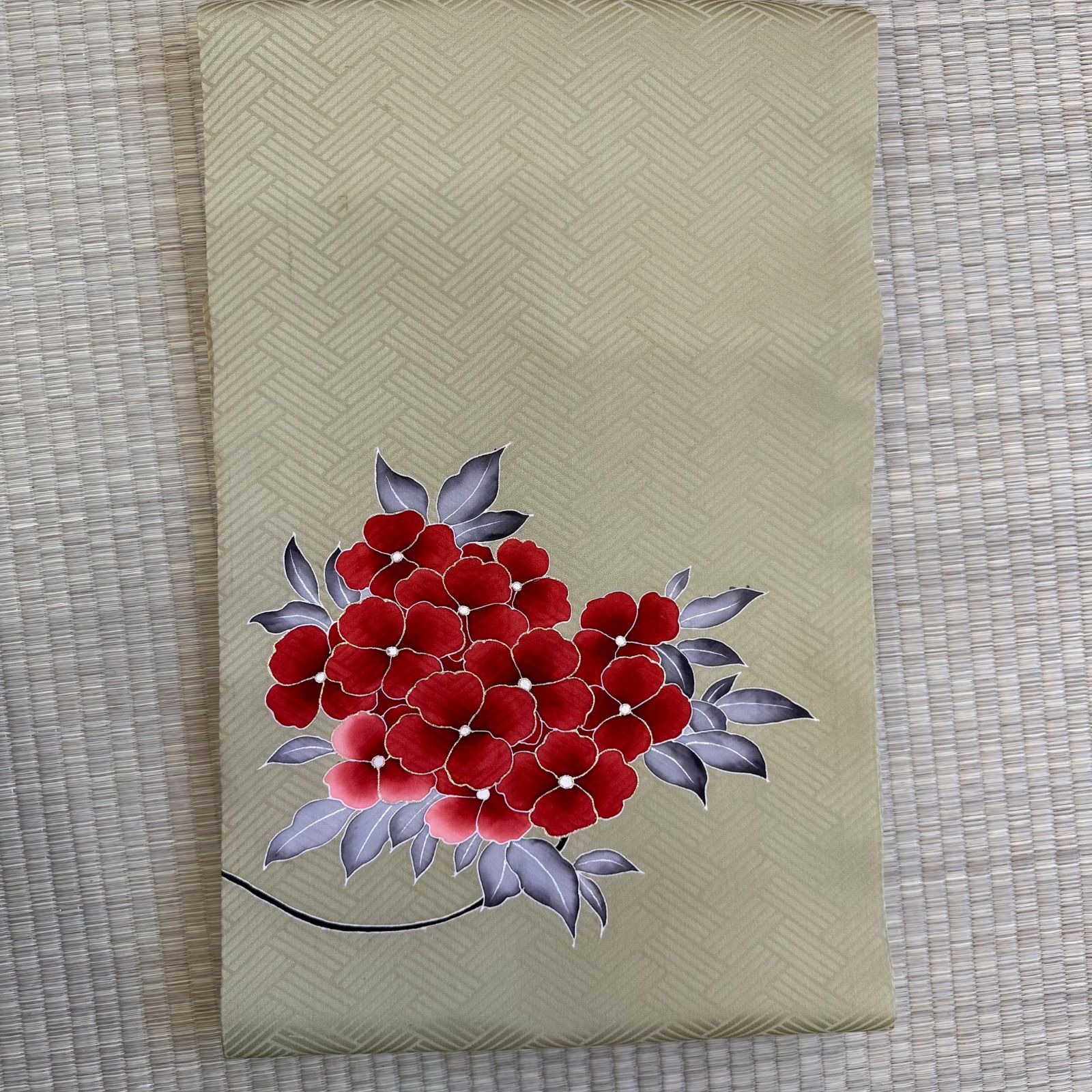 名古屋帯 帯 着物 お太鼓柄 九寸 花模様 リサイクル着物n-903 - メルカリ