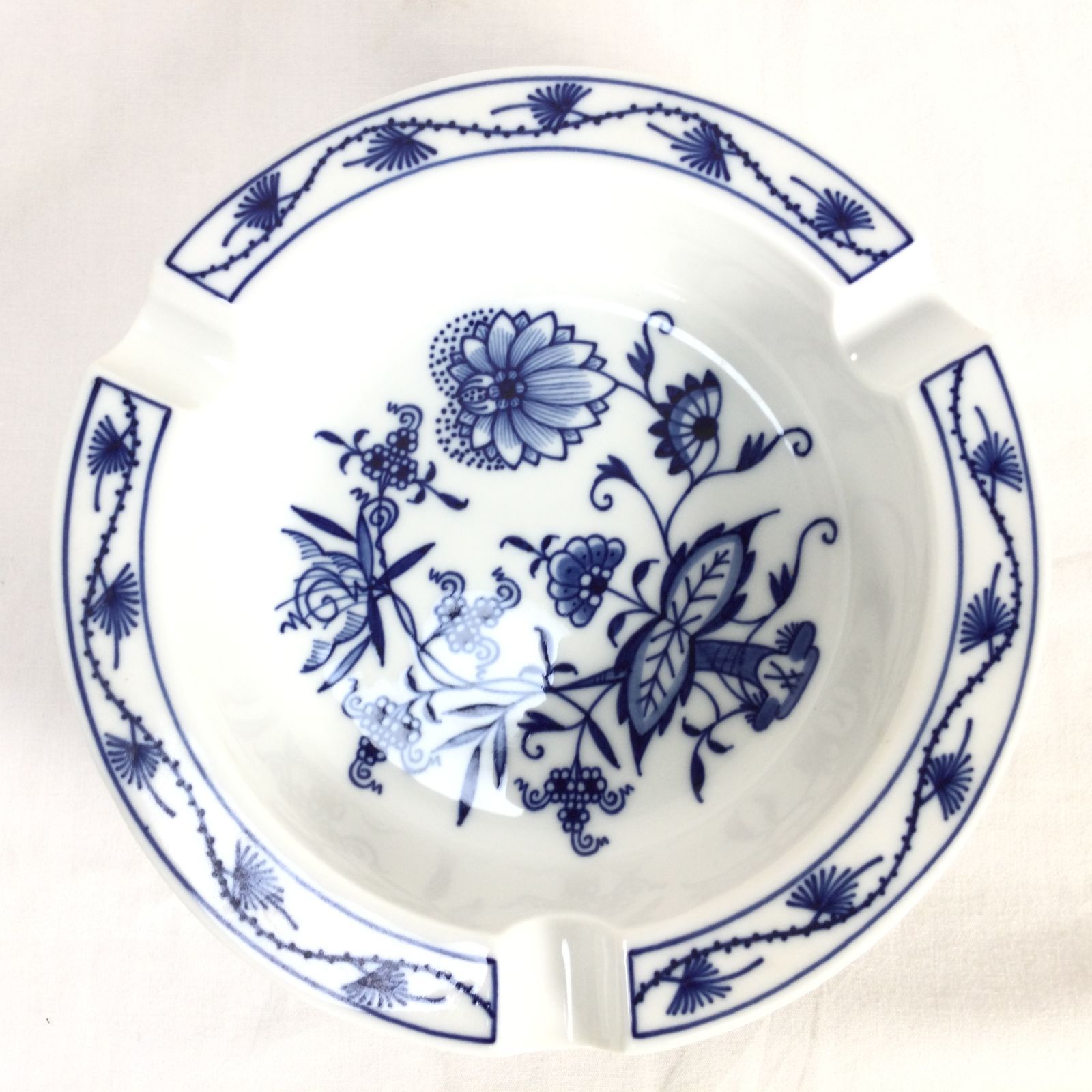 Meissen マイセン ブルーオニオン柄 アッシュトレイ 灰皿 小物入れ