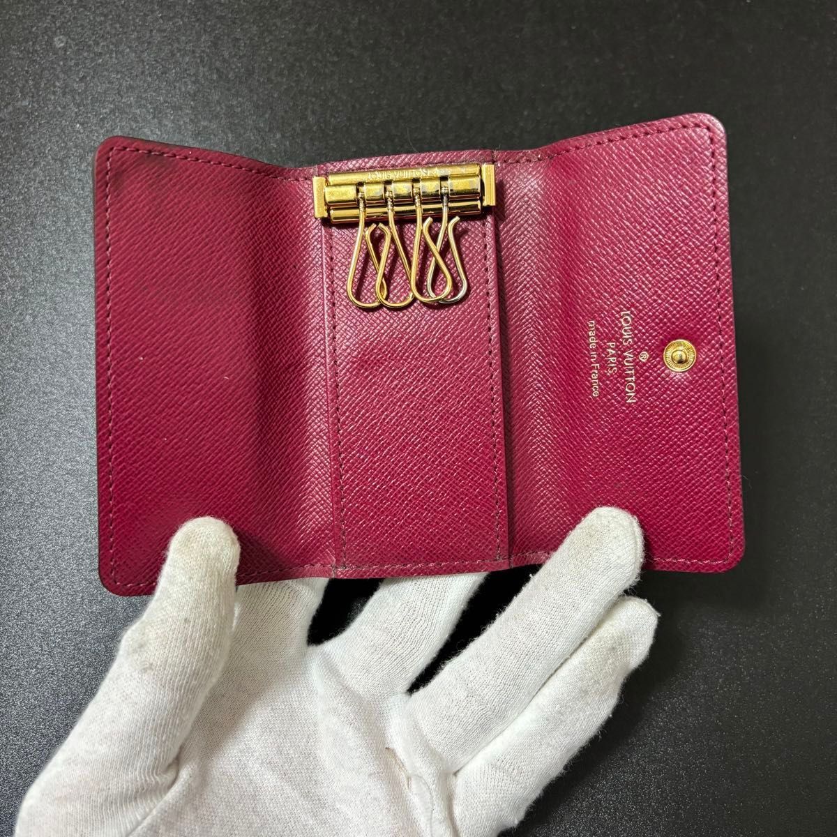 v12 ミュルティクレ 4 4連 Louis Vuitton ルイ ヴィトン キーケース 鍵