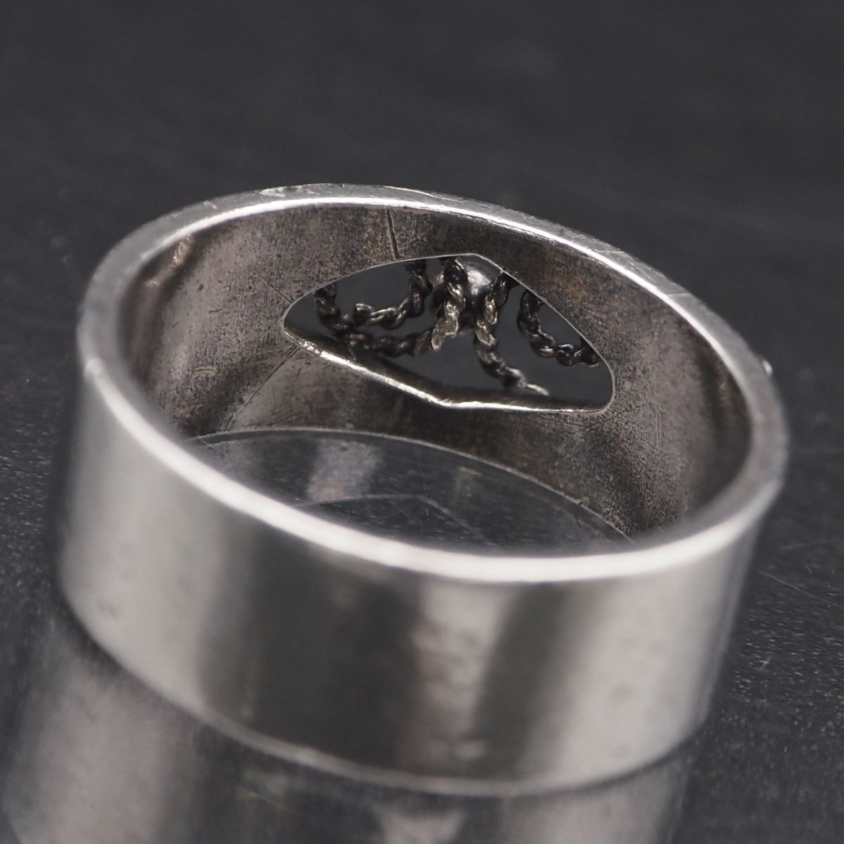 silver刻印 M105 ヴィンテージ SILVER刻印 リング フィリグリー 銀線細工 デザイン