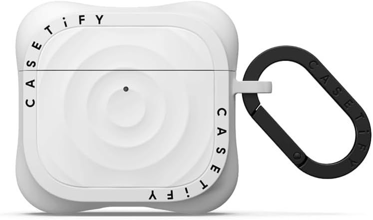 CASETiFY ウェーブ シリコン ケース AirPods 4 - ホワイト
