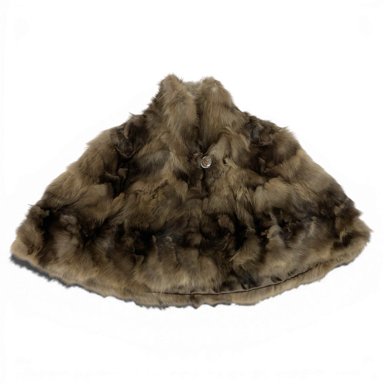 sh1973 エムジーセーブル　ブラウンファーポンチョ・ケープコート　ミンク sh1973 エムジーセーブル ブラウンファーポンチョ・ケープコート