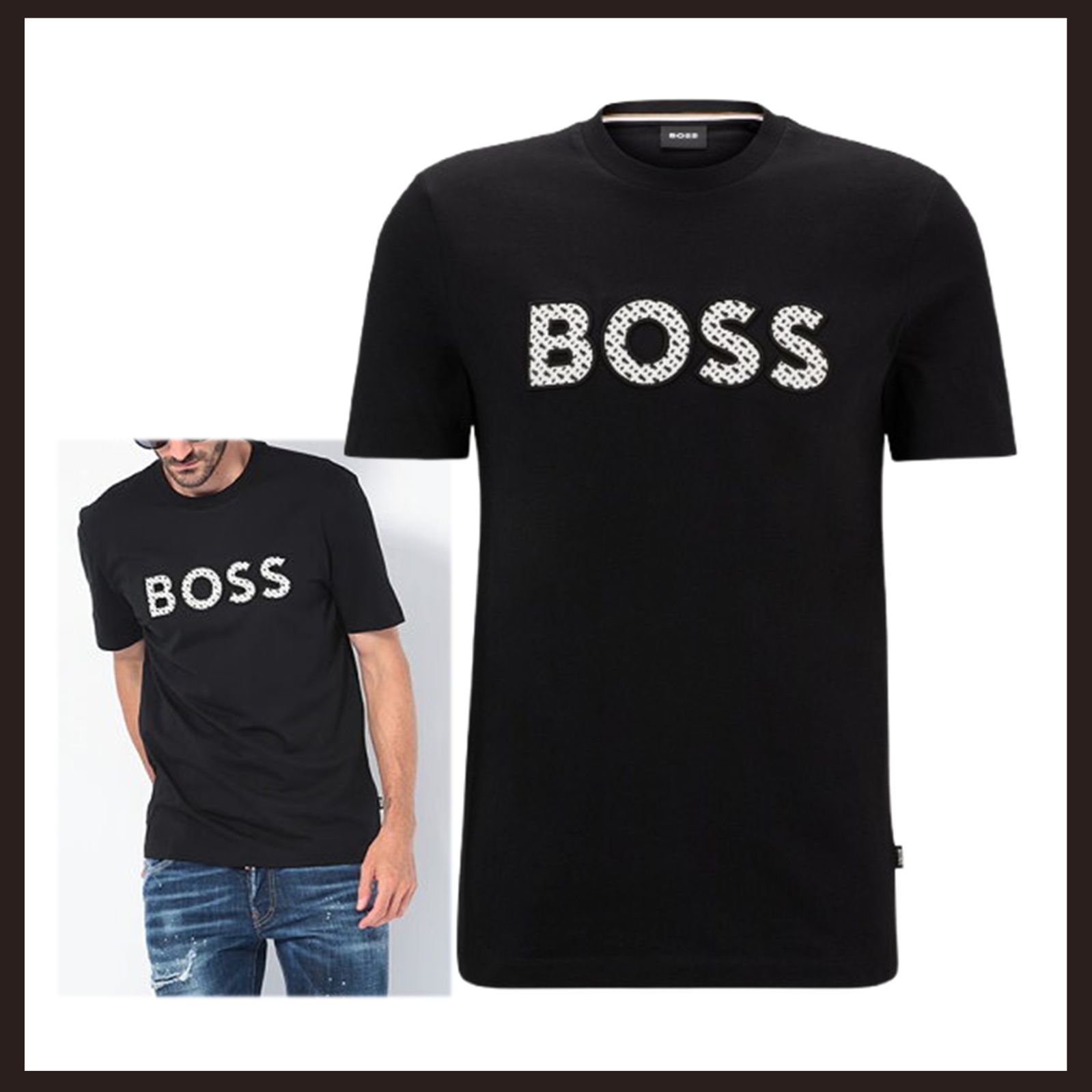 新品 未使用 ボス CトンプソンTシャツ ブラック M 【HUGO BOSS】定番 