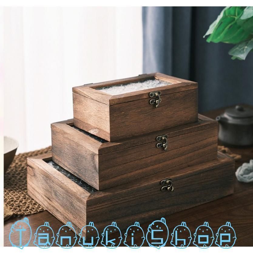 ウッドボックス 木製 小物入れ 木箱 アクセサリーケース ジュエリー