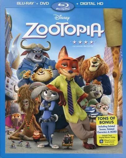 中古】輸入アニメBlu-rayDisc ZOOTOPIA BLU-RAY + DVD + DIGITAL HD