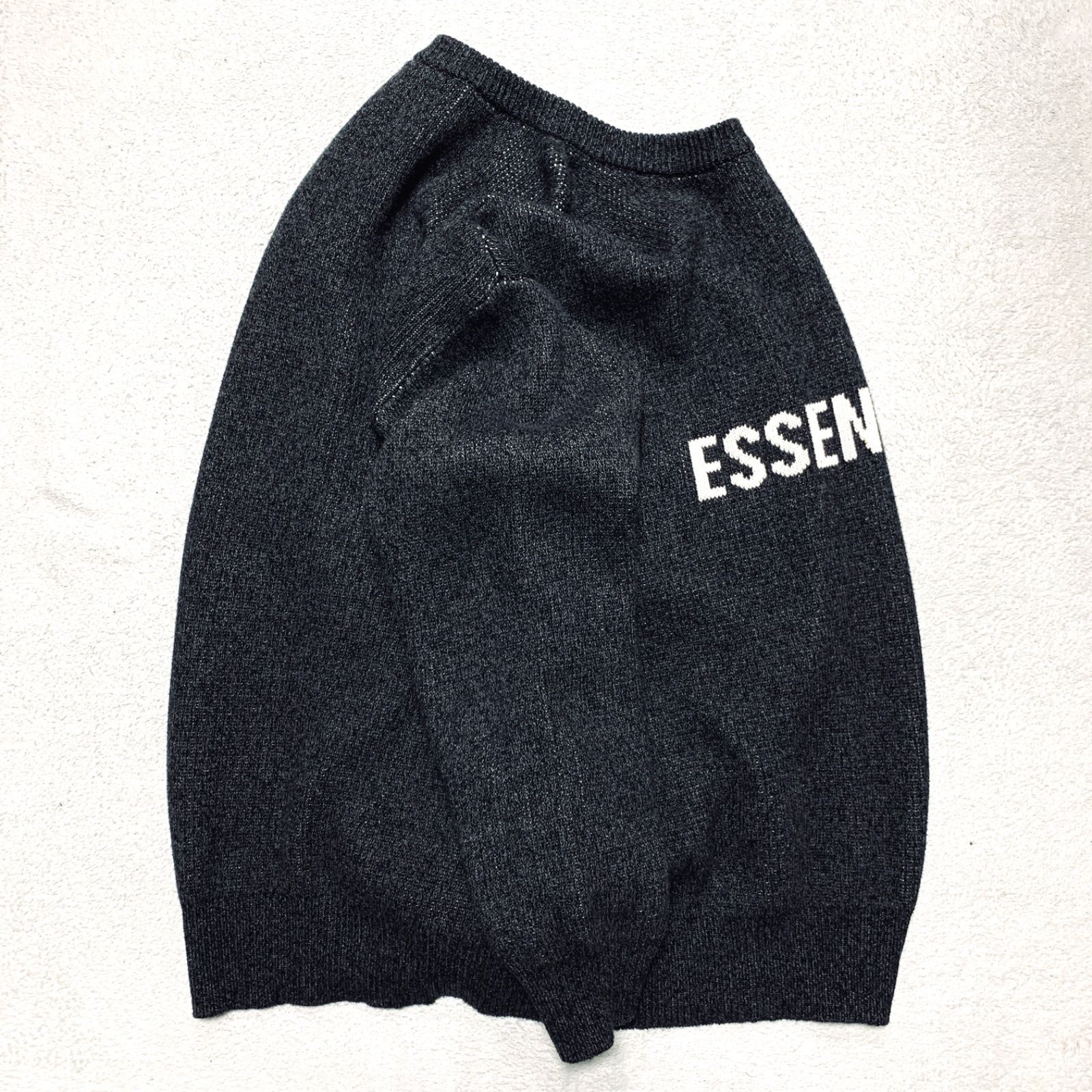 FOG ESSENTIALS クルーネックセーター ニット ロゴ ジャガード 