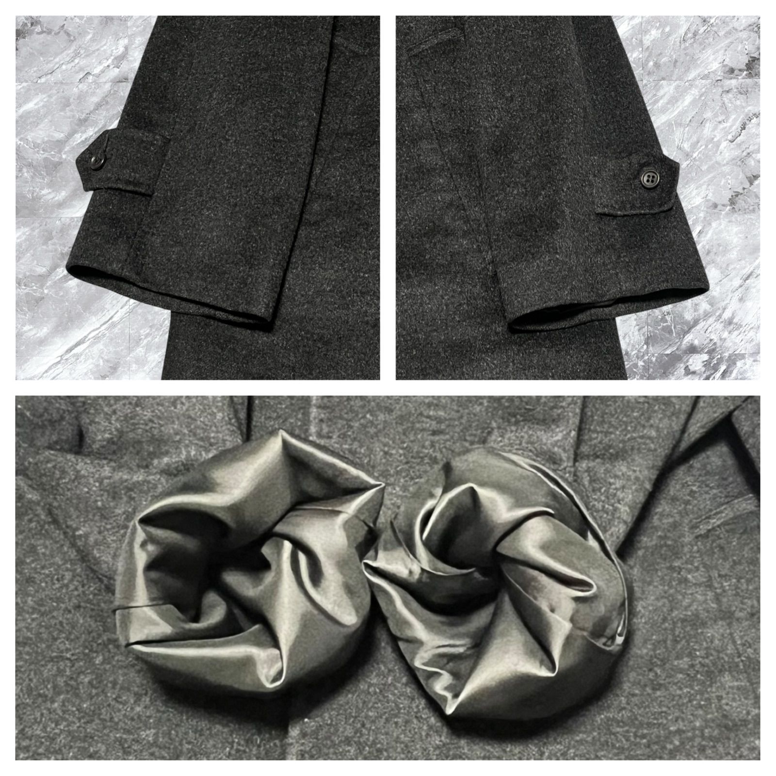 極美品 PIERRE BALMAIN ピエールバルマン ステンカラーコート ロング