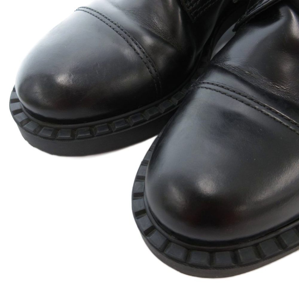 プラダ PRADA ショートブーツ 38.5 25.5cm シューズ レザー 本革