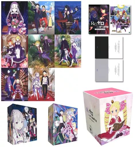 アニメBlu ray Disc Re ゼロから始める異世界生活 2 nd season 初回生産版 BOX 2付き全8巻セット ゲーマーズ全巻収納BOX付き