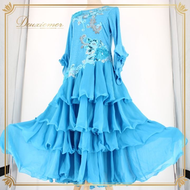 社交ダンス 衣装 スタンダード ドレス ワンピース パーティドレス