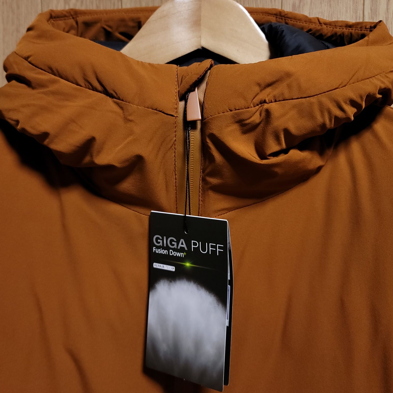 Lサイズ】ワークマン GIGA PUFF フュージョンダウン フーディー 