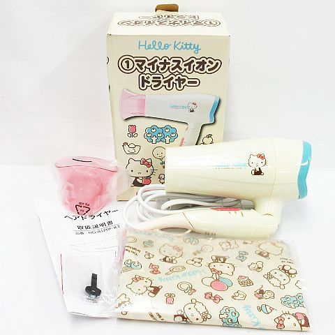 【希少・未使用】ハローキティ　ドライヤー 1998年製 希少 レア 当時物 未使用品 通電確認済み Hello Kitty ハローキティ