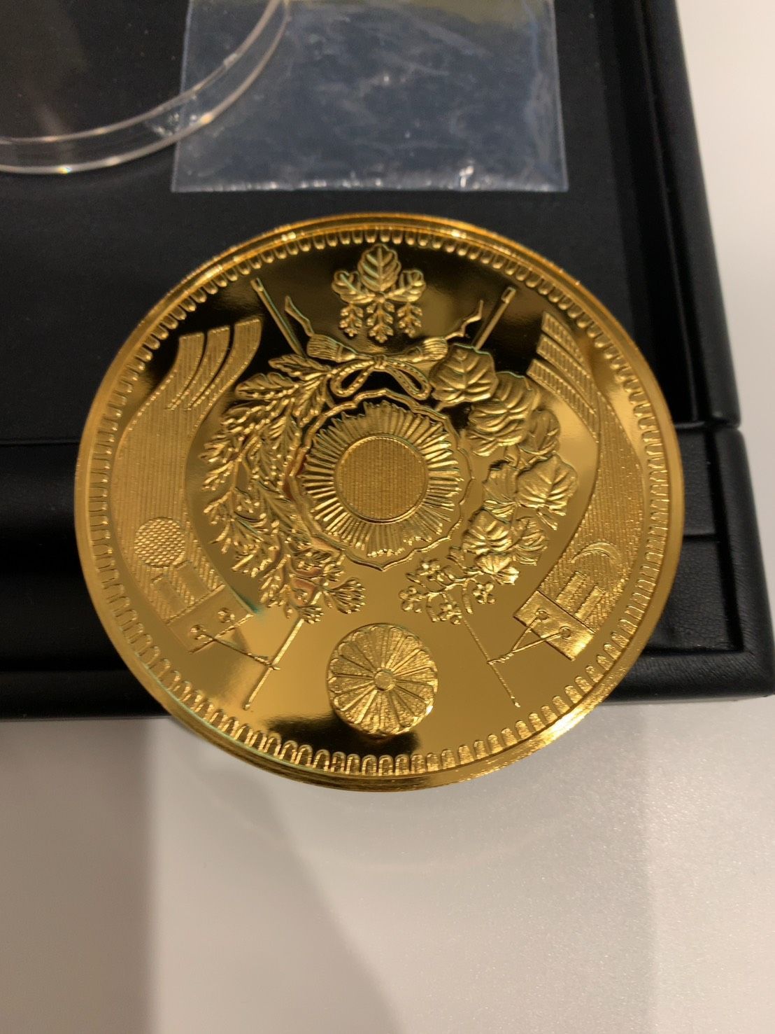 資産価値】純銀 366g フランクリンミント 巨大メダル 明治3年 1円銀貨