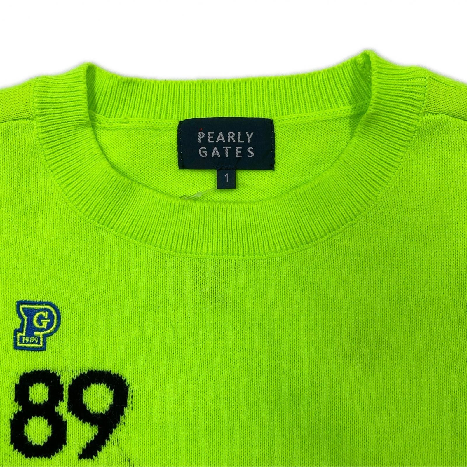 中古 レディース パーリーゲイツ PEARLY GATES セーター 1(M) 黄緑