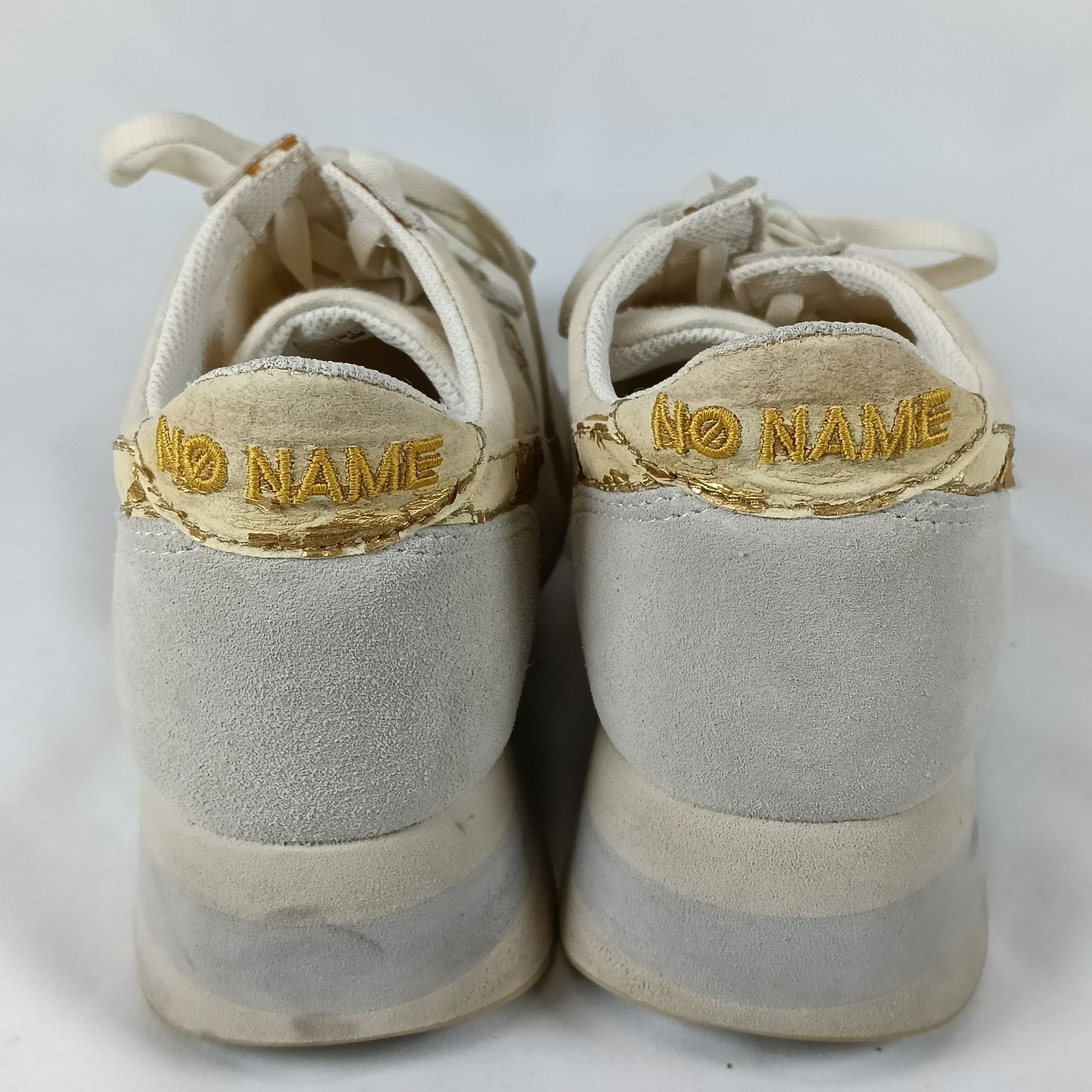 NO NAME ノーネーム 厚底スニーカー スピードジョガー 36 23cm 白 金