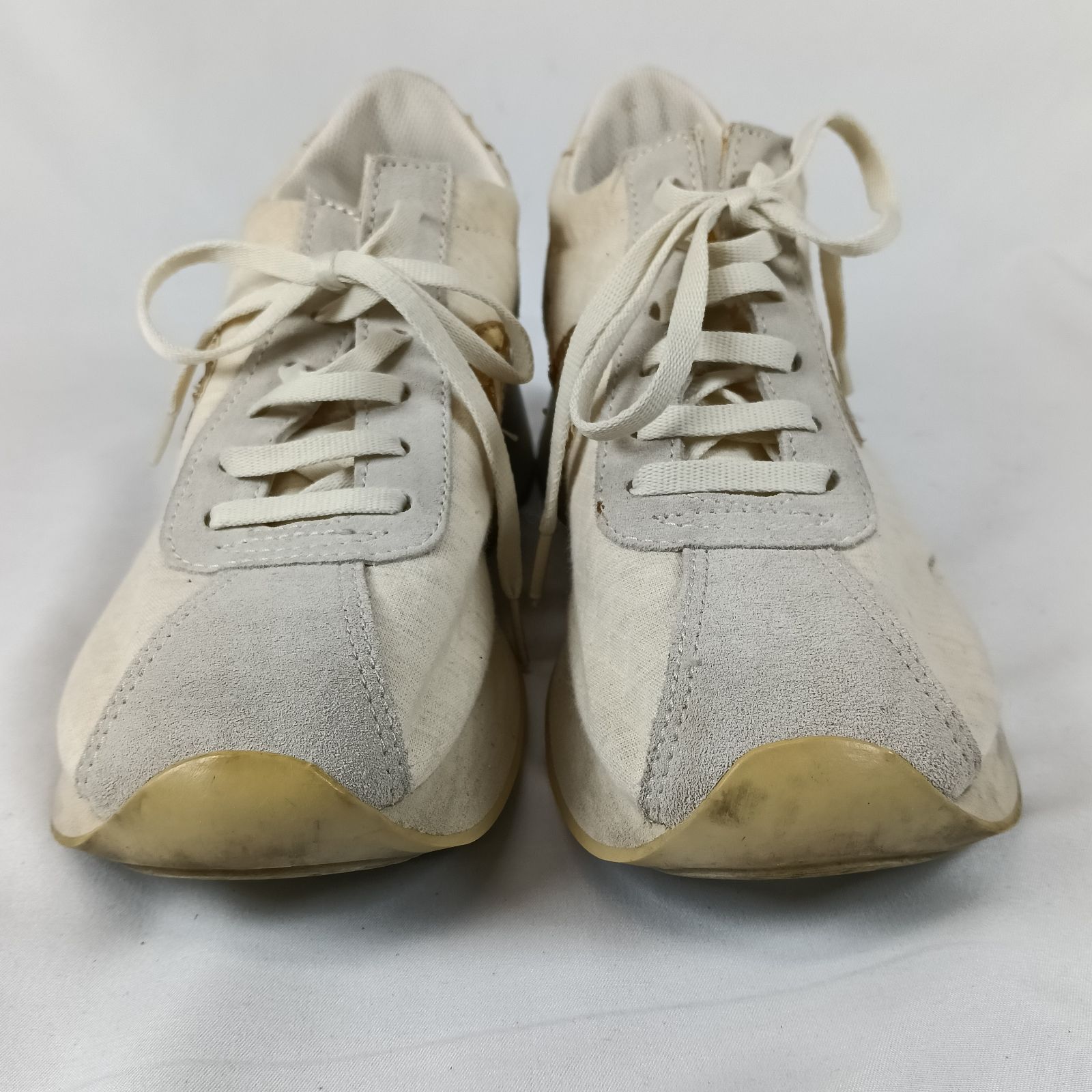 NO NAME ノーネーム 厚底スニーカー スピードジョガー 36 23cm 白 金