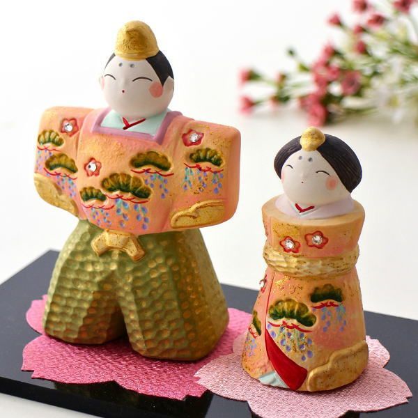 雛人形 ひな祭り 桃の節句 親王飾り コンパクト 小さめ 可愛い