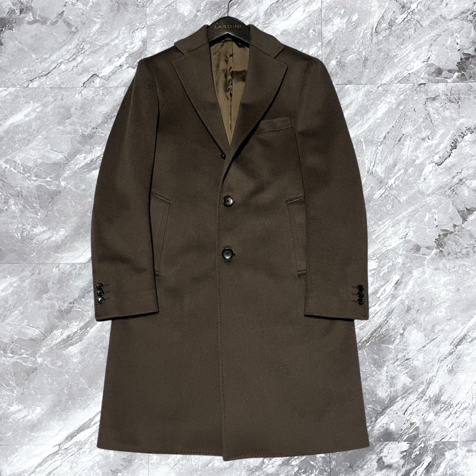 エディフィス ロロピアーナ チェスターコート ベルテッドコート チェック ウール 極美品 EDIFICE エディフィス Loro Piana ロロピアーナ チェスター