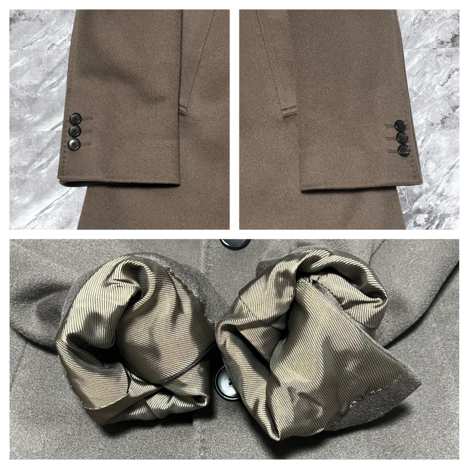 極美品 EDIFICE エディフィス Loro Piana ロロピアーナ チェスター