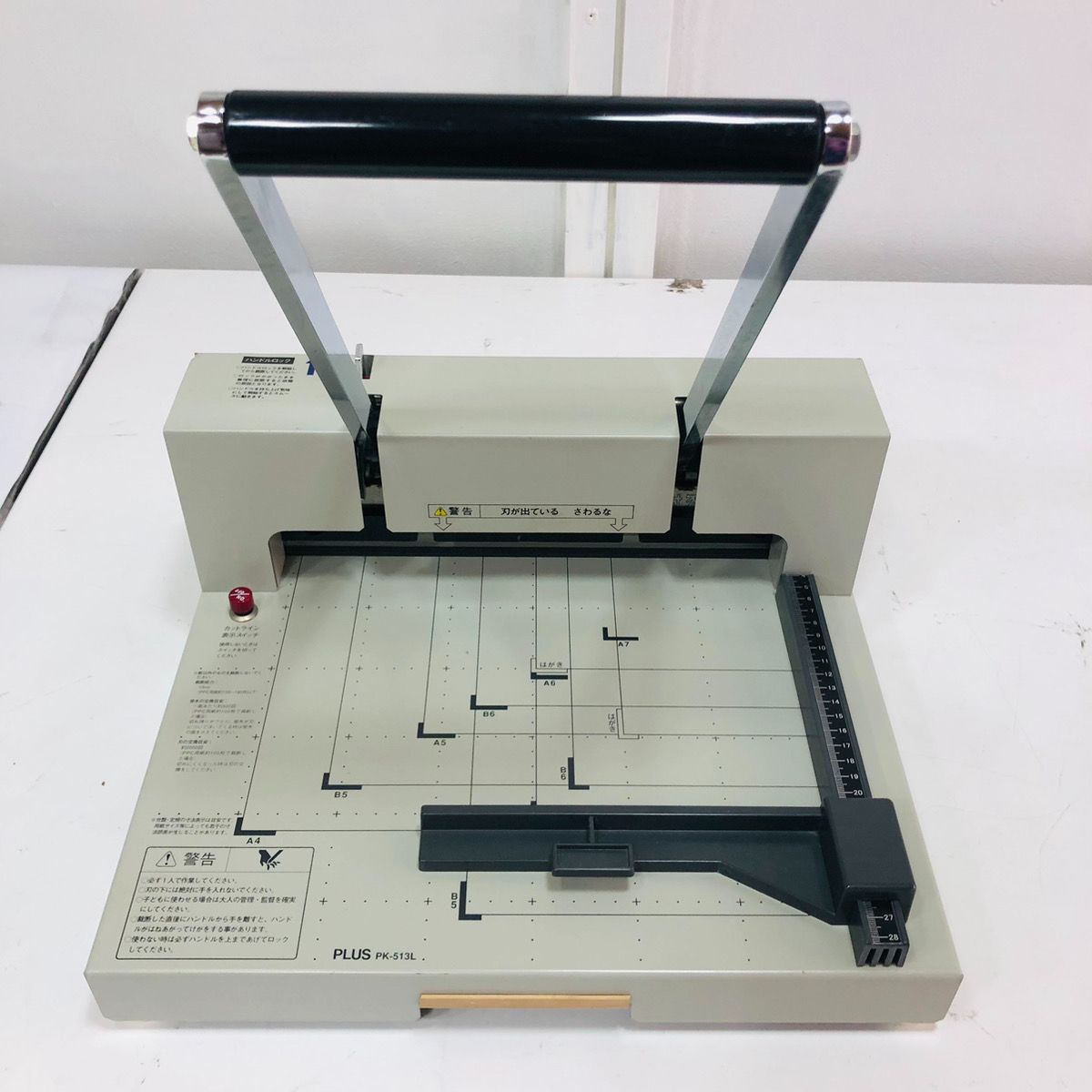 動作良好♪ PLUS プラス 裁断機 PK-513L 手動断裁機 カットライン