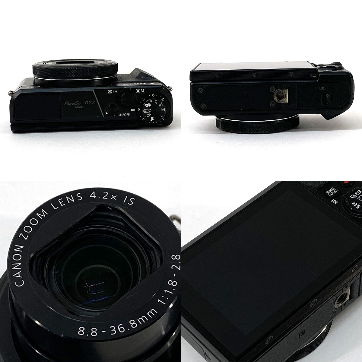 Canon キヤノン PowerShot G7 X Mark II ブラック バッテリー2個付き