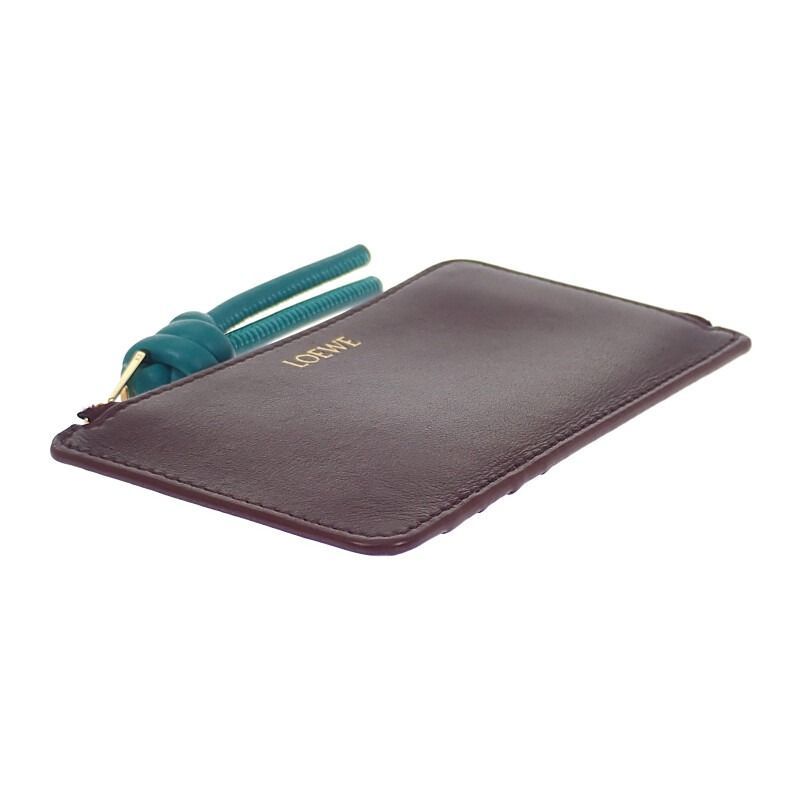 ☆スレ傷・汚れあり☆ ロエベ LOEWE ノット コインカードホルダー