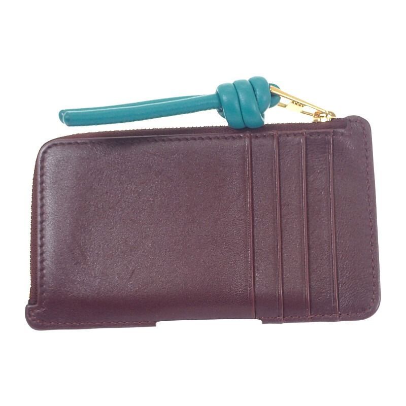☆スレ傷・汚れあり☆ ロエベ LOEWE ノット コインカードホルダー