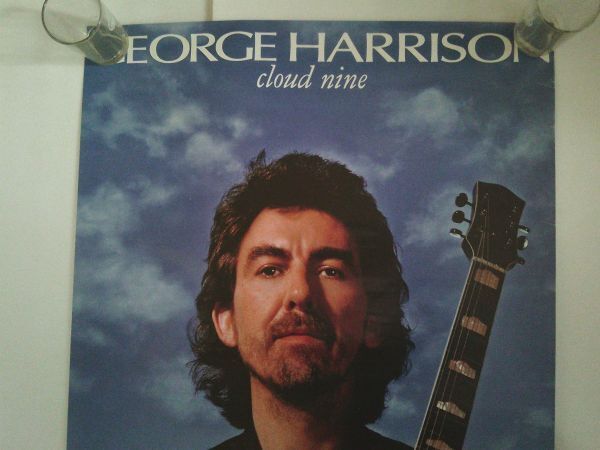 ジョージ ハリスン George Harrison Cloud Nine 1987年 アルバム プロモーション用ポスター B 2 JISサイズ 515 x 728 mm
