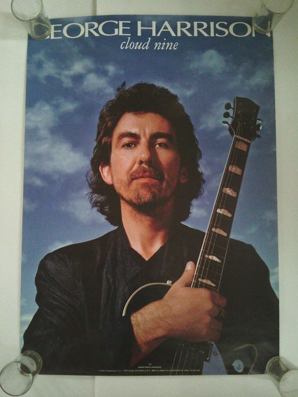 ジョージ ハリスン George Harrison Cloud Nine 1987年 アルバム プロモーション用ポスター B 2 JISサイズ 515 x 728 mm