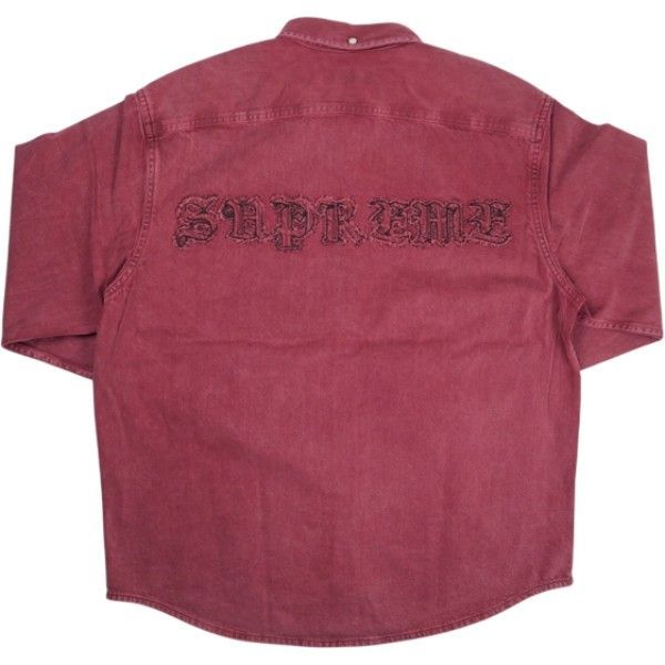 Size【L】 SUPREME シュプリーム 25FW Applique Denim Shirt Washed