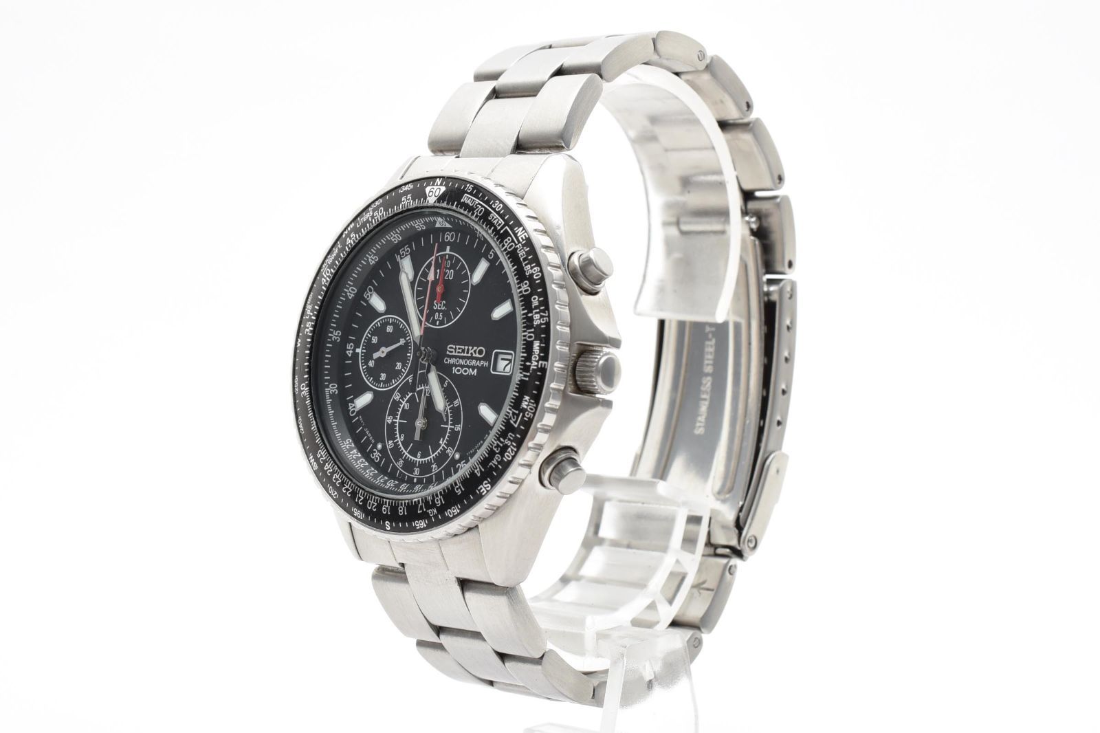 稼働・美品】SEIKO 7T92-0CF0 フライトマスター クロノグラフ 【公式通販】