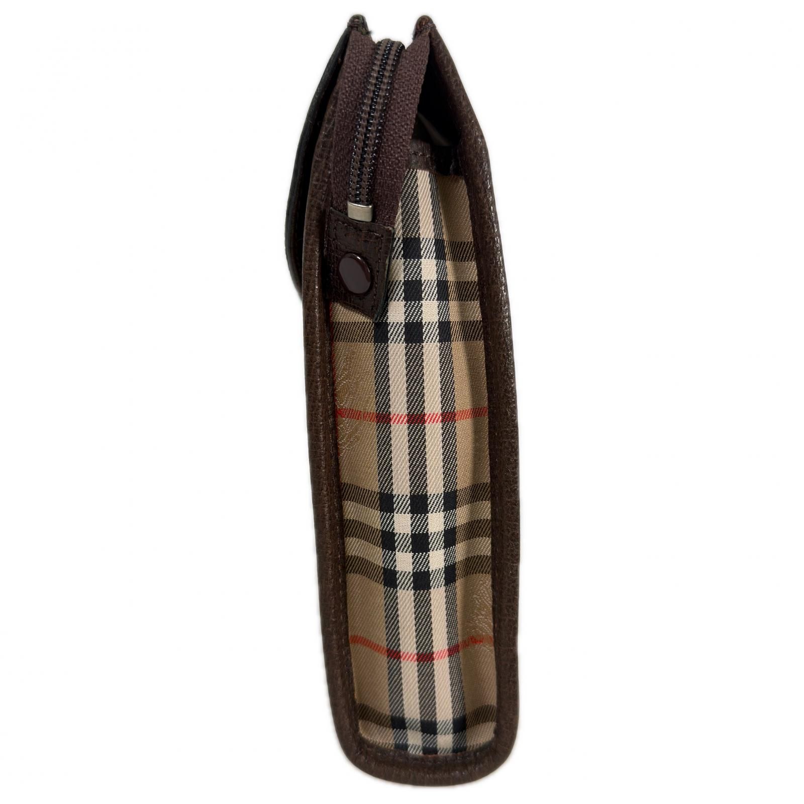 Burberrysバーバリーズ クラッチバッグ ノバチェック ホースロゴA4