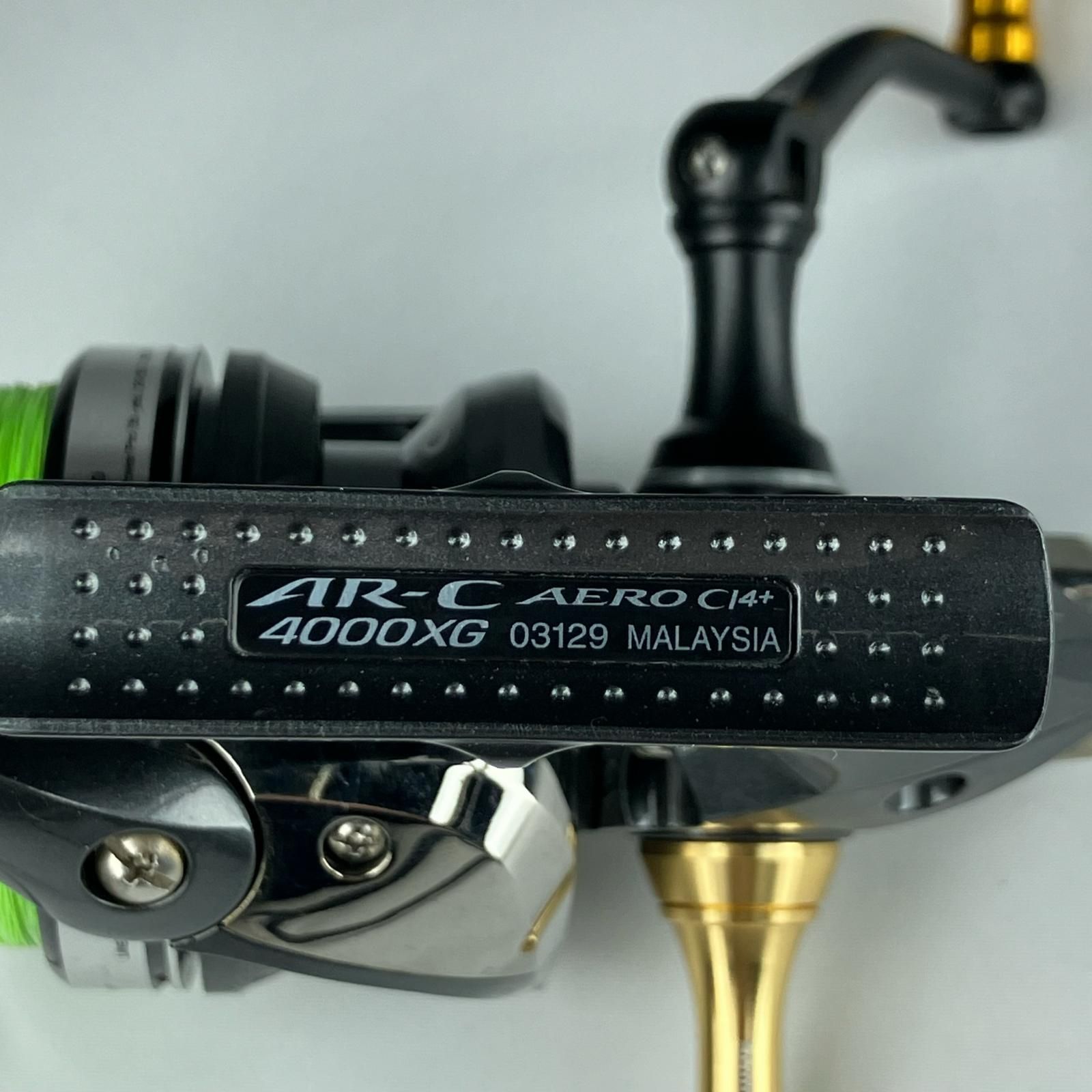 △△SHIMANO シマノ スピニングリール AERO C14 4000XG 夢屋ハンドル