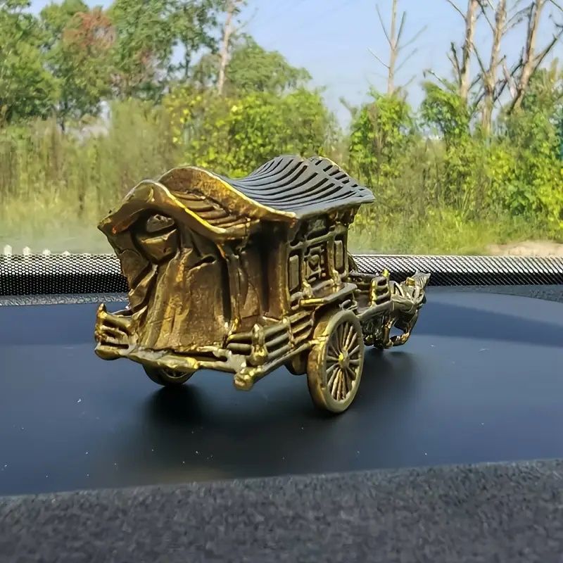 オブジェ 置物 馬と馬車 2個セットミニサイズ インテリア リビング