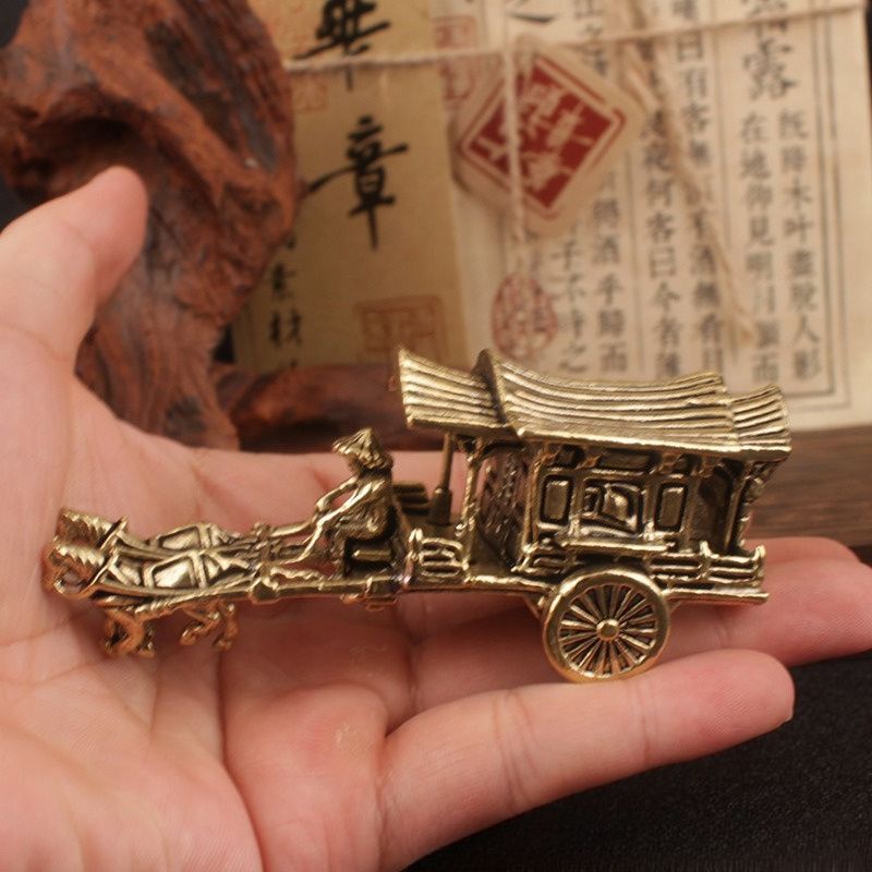 オブジェ 置物 馬と馬車 2個セットミニサイズ インテリア リビング