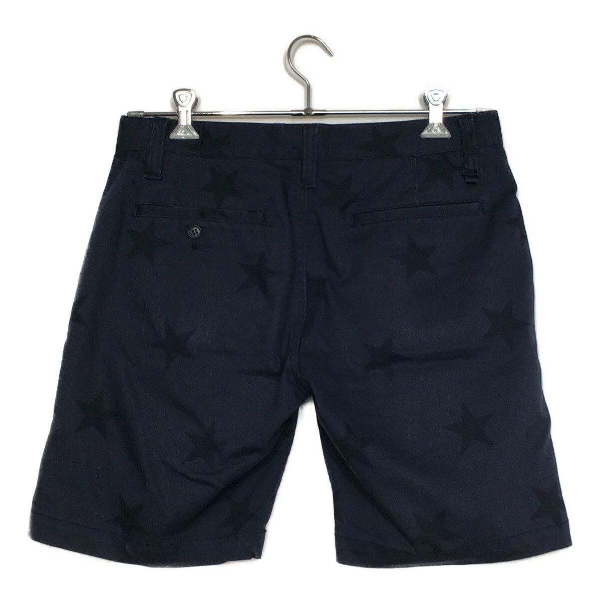 中古 メンズ ヴィ・トゥエルヴ V12 ハーフパンツ M 紺 ネイビー 星柄