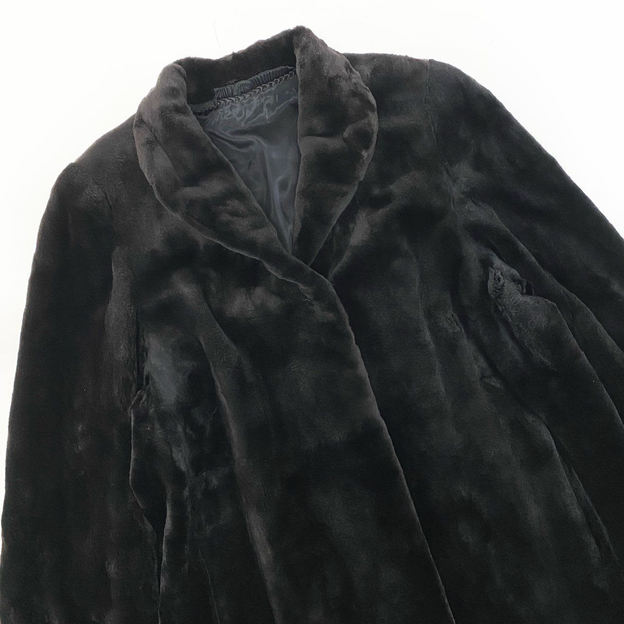 35a15 SAGA MINK サガミンク 銀サガ シェアードミンク ロングコート