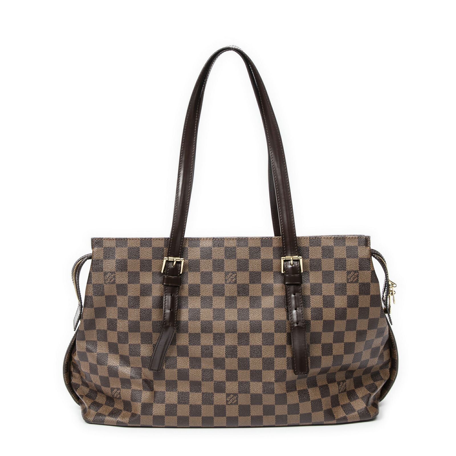 中古] LOUIS VUITTON ルイヴィトンチェルシー茶色ダミエ エベヌA