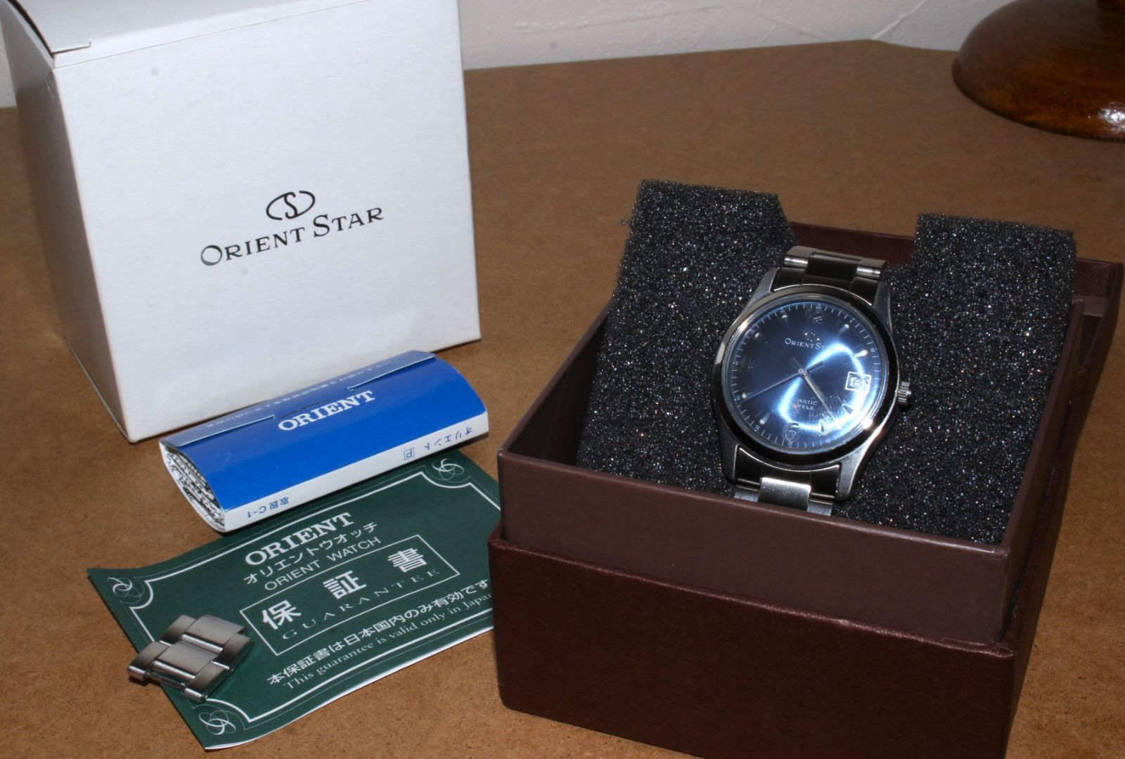 VRW 1526 時計 ORIENT オリエント BL文字盤 ボーイズ 自動巻き 腕時計 稼働品