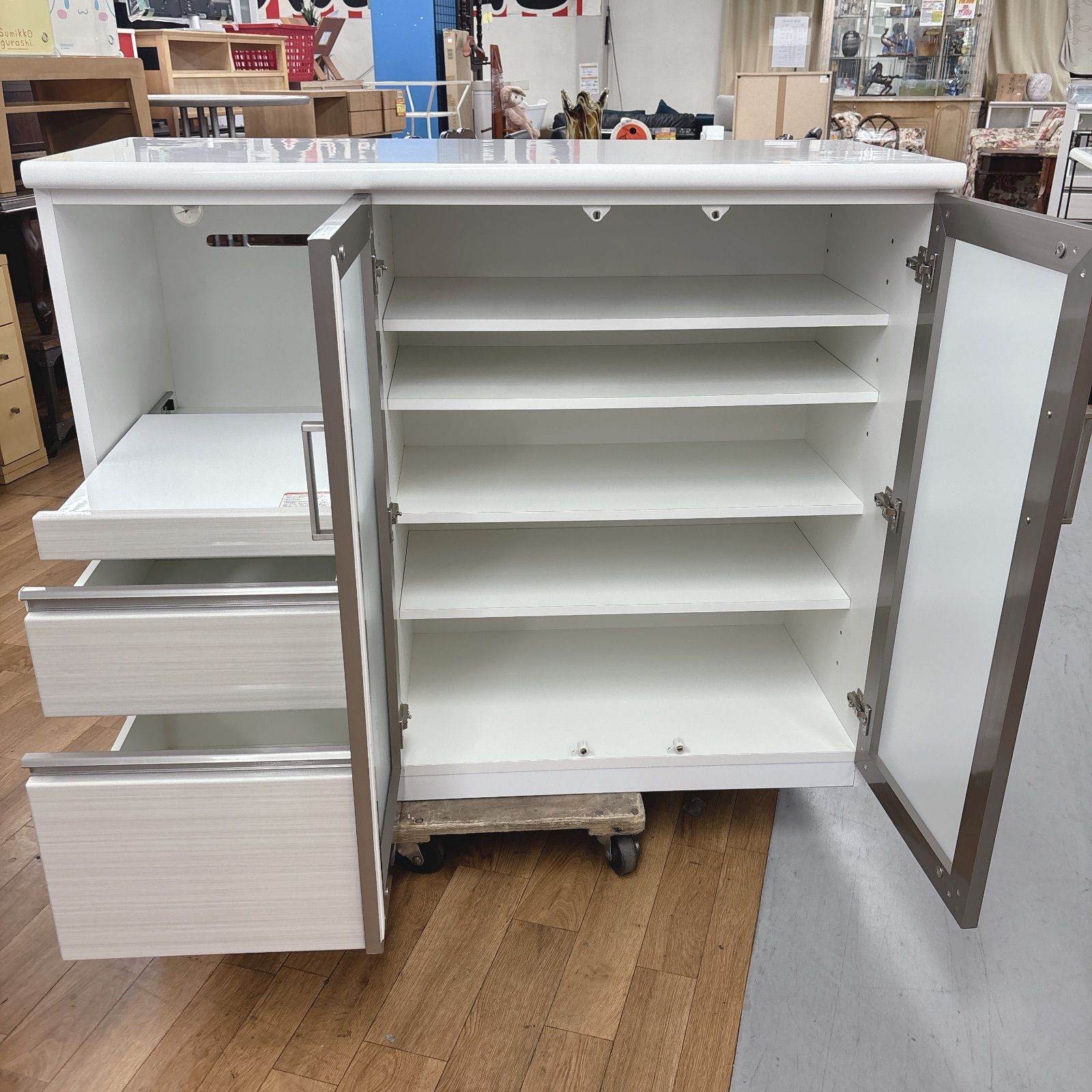 I320 🌈 名古屋市近郊送料設置無料！ NITORI キッチンカウンター