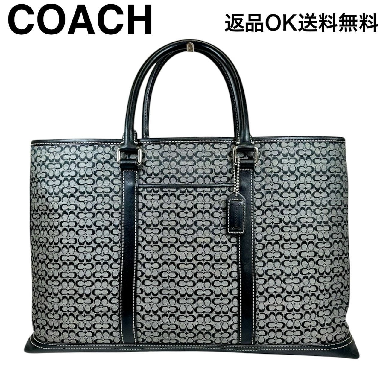 返品OK】COACH コーチ ミニシグネチャー ハンドバッグ トートバッグ 